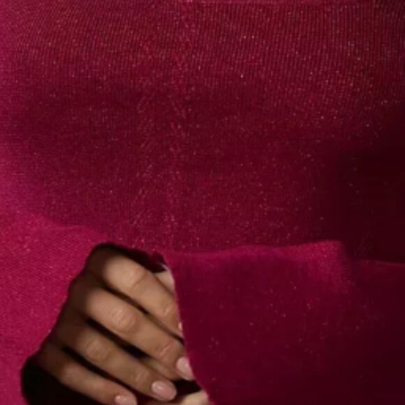 Brand New Maeve Square-Neck Bell-Sleeve Sweater - Picture 10 of 11